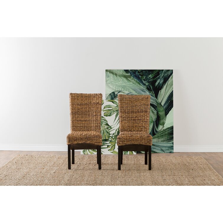 Three Posts™ Jim Side Chair in Rattan Abaca & Reviews | Wayfair